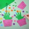 Syhood 24 Set Mother's Day Craft Kit Handprint Flowers Pot for Mom Inspirational DIY Craft Kit Gift for Home Activities